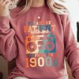Please Be Patient With Me I'm From The 1900s Retro 90s Dad Comfort Colors Sweatshirt Orchid