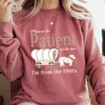 Please Be Patient With Me I'm From The 1900s Retro Gamer Premium Comfort Colors Sweatshirt Orchid