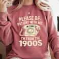 Please Be Patient With Me I'm From The 1900s Retro Humor Premium Tri-Blend Comfort Colors Sweatshirt Orchid