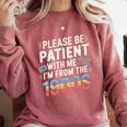 Please Be Patient With Me I'm From The 1900s Retro Tee Premium Comfort Colors Sweatshirt Orchid Please Be Patient With Me I'm From The 1900s Retro Tee Premium Comfort Colors Sweatshirt Orchid