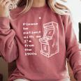 Please Be Patient With Me I'm From The 1900s Retrogames Comfort Colors Sweatshirt Orchid