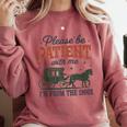 Please Be Patient I'm From The 1900s Throwback Comfort Colors Sweatshirt Orchid