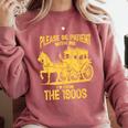 Please Be Patient With Me I'm From The 1900s Vin Comfort Colors Sweatshirt Orchid