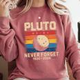 Pluto Never Forget Space Nostalgia Astronomy Humor Comfort Colors Sweatshirt Orchid Pluto Never Forget Space Nostalgia Astronomy Humor Comfort Colors Sweatshirt Orchid