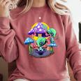 Psychedelic Alien Mushroom Nostalgia Groovy Vibe Hippie Comfort Colors Sweatshirt Orchid Psychedelic Alien Mushroom Nostalgia Groovy Vibe Hippie Comfort Colors Sweatshirt Orchid
