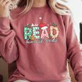 Read Banned Books Christmas Holiday Comfort Colors Sweatshirt Orchid Read Banned Books Christmas Holiday Comfort Colors Sweatshirt Orchid