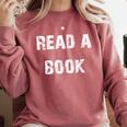 Read A Book Expand Your Mind Comfort Colors Sweatshirt Orchid