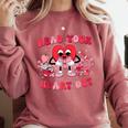 Read Your Heart Out Valentines Day Teachers Book Lovers Comfort Colors Sweatshirt Orchid