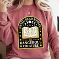 A Well Read Woman Is A Dangerous Creature For Book Lovers Comfort Colors Sweatshirt Orchid