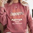 Reading And Motorcycle Life For Bikers Who Love Books Comfort Colors Sweatshirt Orchid
