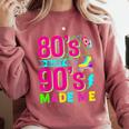 Retro 1980s 80's Baby 1990s 90's Made Me Nostalgia Vibes Comfort Colors Sweatshirt Orchid
