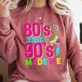 Retro 1980s 80's Baby 1990s 90's Made Me Nostalgia Vibes Premium Tri-Blend Comfort Colors Sweatshirt Orchid