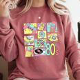Retro 80s Nostalgia 1980s Throwback Party Costume Comfort Colors Sweatshirt Orchid