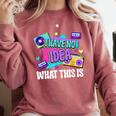 Retro 80s Style 90s Pop Fashion Nostalgia Eighties Music Comfort Colors Sweatshirt Orchid