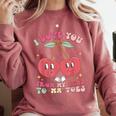 Retro Cherry Love 90s Nostalgia Comfort Colors Sweatshirt Orchid