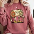 Retro Gamer 80s 90s Gaming Nostalgia Video Game Men Comfort Colors Sweatshirt Orchid