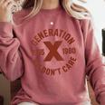 Retro Gen X 1965-1980 Sarcastic Nostalgia Graphic Comfort Colors Sweatshirt Orchid