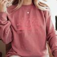 Retro Grow In Grace Wildflower Book Christian Bible Verse Comfort Colors Sweatshirt Orchid