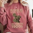 Retro Please Be Patient With Me I'm From The 1900s Projector Premium Comfort Colors Sweatshirt Orchid