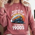 Retro Please Be Patient With Me I'm From The 1900s Train Comfort Colors Sweatshirt Orchid Retro Please Be Patient With Me I'm From The 1900s Train Comfort Colors Sweatshirt Orchid