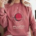 Retro Pluto Never Forget Classic Planet Pluto Nostalgia Comfort Colors Sweatshirt Orchid