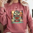 Retro Tech Stack 80s 90s Nostalgia Analog Devices Comfort Colors Sweatshirt Orchid