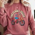 This How I Rolled Retro Tricycle 80s 90s Kid Nostalgia Premium Tri-Blend Comfort Colors Sweatshirt Orchid This How I Rolled Retro Tricycle 80s 90s Kid Nostalgia Premium Tri-Blend Comfort Colors Sweatshirt Orchid
