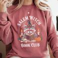 Salem Witch Book Club Raccoon Halloween Comfort Colors Sweatshirt Orchid Salem Witch Book Club Raccoon Halloween Comfort Colors Sweatshirt Orchid