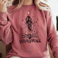 Sexy STFUATTDLAGG Hot Woman Reading Spicy Good Book Love Comfort Colors Sweatshirt Orchid