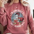 Smut Book Reader Romance Novel Somebody's Smut Reading Wife Comfort Colors Sweatshirt Orchid
