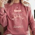 Smut Reading Baddie Smutty Book Lover Merch Women Romance Comfort Colors Sweatshirt Orchid