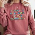 I Spent All My Money On 90's Memorabilia Nostalgia & Retro Comfort Colors Sweatshirt Orchid