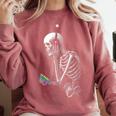 Stuck In The 80S Music Tee Walkman Cassette Nostalgia Comfort Colors Sweatshirt Orchid