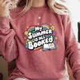 My Summer Is All Booked Book Reading Summer Reading For Men Women Comfort Colors Sweatshirt Orchid My Summer Is All Booked Book Reading Summer Reading For Men Women Comfort Colors Sweatshirt Orchid