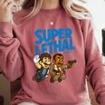 Super Lethal Cute Nostalgia Comfort Colors Sweatshirt Orchid Super Lethal Cute Nostalgia Comfort Colors Sweatshirt Orchid