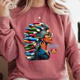 History Education Is Freedom Books Teacher Women Girls Comfort Colors Sweatshirt Orchid