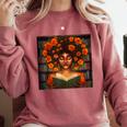 History Month Black Afro Girl Women Book Lovers Comfort Colors Sweatshirt Orchid History Month Black Afro Girl Women Book Lovers Comfort Colors Sweatshirt Orchid