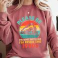 Train Please Be Patient I'm From The 1900s Men Comfort Colors Sweatshirt Orchid Train Please Be Patient I'm From The 1900s Men Comfort Colors Sweatshirt Orchid