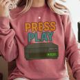 VHS Cassette Retro Analog Nostalgia Theme Comfort Colors Sweatshirt Orchid VHS Cassette Retro Analog Nostalgia Theme Comfort Colors Sweatshirt Orchid