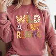Wild About Reading Book Animal Children's Book Lover Teacher Comfort Colors Sweatshirt Orchid Wild About Reading Book Animal Children's Book Lover Teacher Comfort Colors Sweatshirt Orchid
