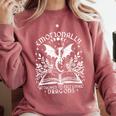 Women Dragons Bookish Fantasy Book Club Book Lover Reader Comfort Colors Sweatshirt Orchid
