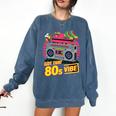 1980s 80s Reunion Nostalgia Memories Music School Grew Up Premium Tri-Blend Comfort Colors Sweatshirt Blue Jean