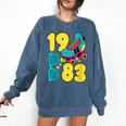 1983 Retro Raised In The 80s Old School Nostalgia Vibes Comfort Colors Sweatshirt Blue Jean