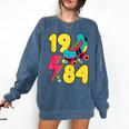 1984 Retro Raised In The 80s Old School Nostalgia Vibes Comfort Colors Sweatshirt Blue Jean 1984 Retro Raised In The 80s Old School Nostalgia Vibes Comfort Colors Sweatshirt Blue Jean