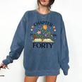1986 Chapter Forty 40th Birthday Wildflower Book Comfort Colors Sweatshirt Blue Jean 1986 Chapter Forty 40th Birthday Wildflower Book Comfort Colors Sweatshirt Blue Jean