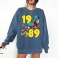 1989 Retro Raised In The 80s Old School Nostalgia Vibes Comfort Colors Sweatshirt Blue Jean 1989 Retro Raised In The 80s Old School Nostalgia Vibes Comfort Colors Sweatshirt Blue Jean