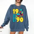1990 Retro Raised In The 90s Old School Nostalgia Vibes Comfort Colors Sweatshirt Blue Jean 1990 Retro Raised In The 90s Old School Nostalgia Vibes Comfort Colors Sweatshirt Blue Jean