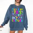 This Is My 70's Costume Nostalgia Mixtape Era 1970s Party Premium Tri-Blend Comfort Colors Sweatshirt Blue Jean