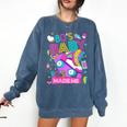 80's Baby 90's Made Me 1980s 1990s Nostalgia Retro Party Comfort Colors Sweatshirt Blue Jean