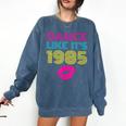 80s Outfit Women Nostalgia Eighties Party Comfort Colors Sweatshirt Blue Jean